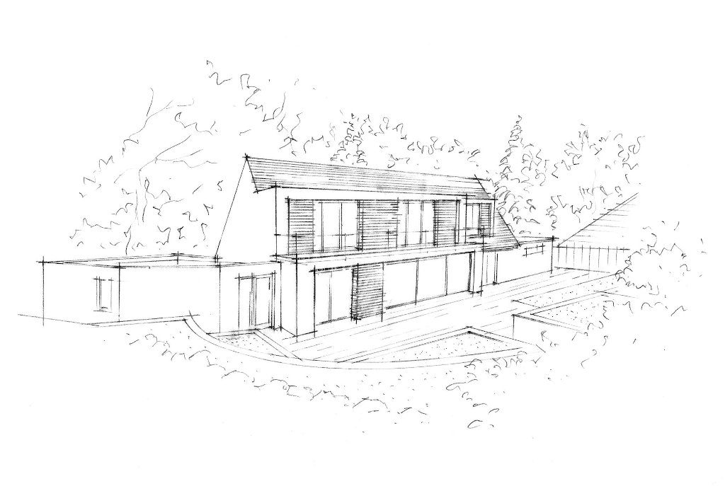 RIBA 0-2 Stage 2D Drawing Design by INKSPACE Architects & Interior Designers in Dorset, Devon and Cornwall