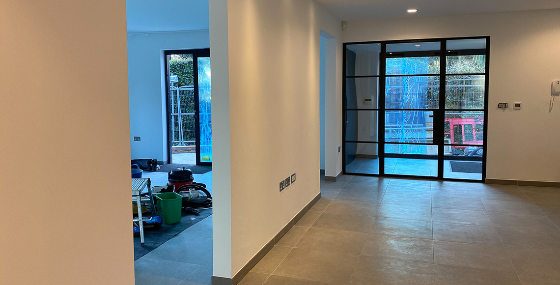 Interior room of a bungalow in Branksome, Poole before being refitted and refurbished by INKSPACE Architects and Interior Designers