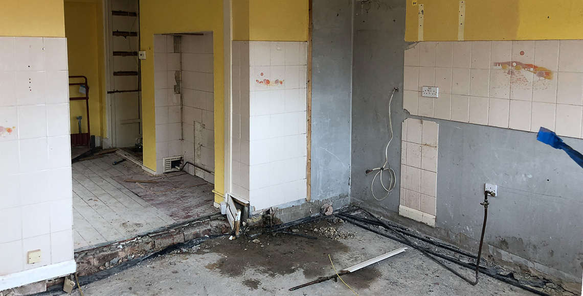 Room in a traditional 1920’s house in Bournemouth being redesigned and refurbished by INKSPACE Architects and Interior Designers