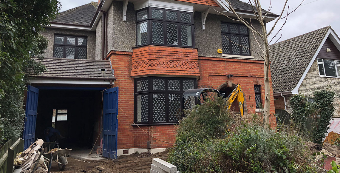 Traditional 1920’s house in Bournemouth before being redesigned and refurbished by INKSPACE Architects and Interior Designers