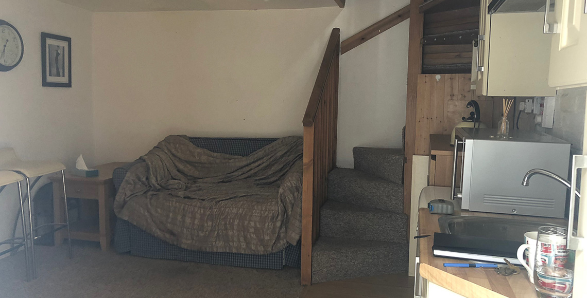 Room in a Grade II listed house in Wimborne, Dorset before restoration by INKSPACE Architects and Interior Designers in Dorset, Cornwall and Devon