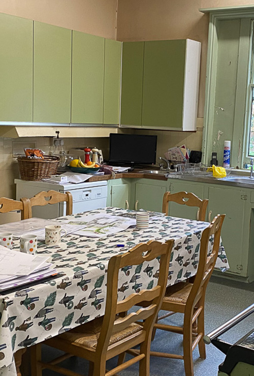 New Forest Manor - old kitchen - Architectural Projects in Progress - InkSpace Architects