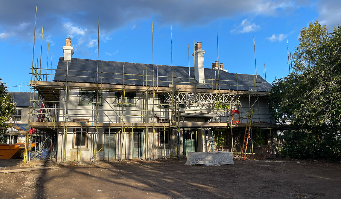 New Forest Manor - Exterior plastering - Inkspace Architects