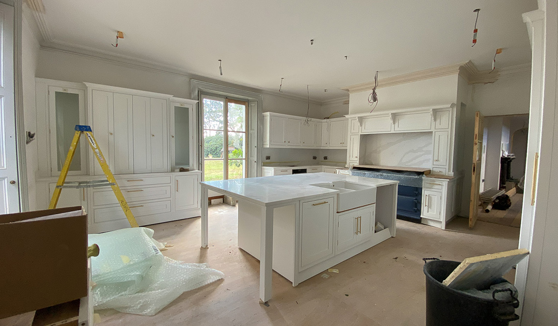 New Forest Manor - Modern Kitchen installation - Inkspace Architects