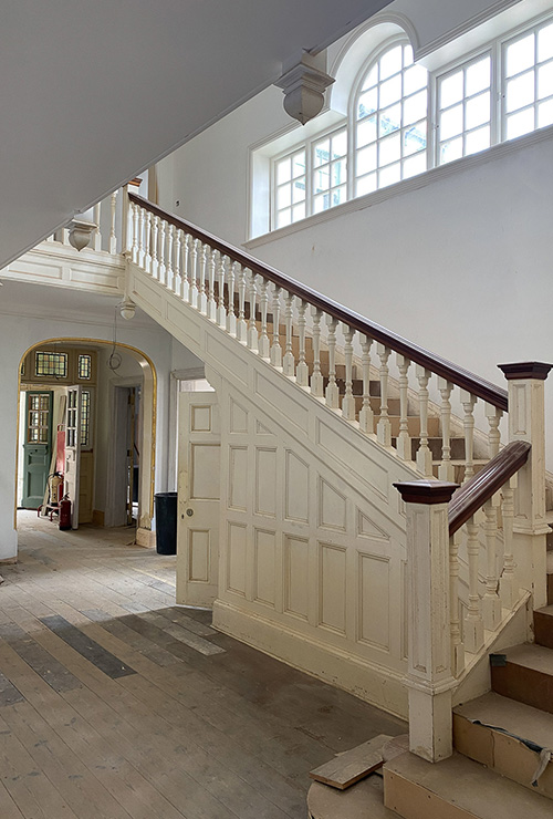 New Forest Manor - interior stairway - Inkspace Architects
