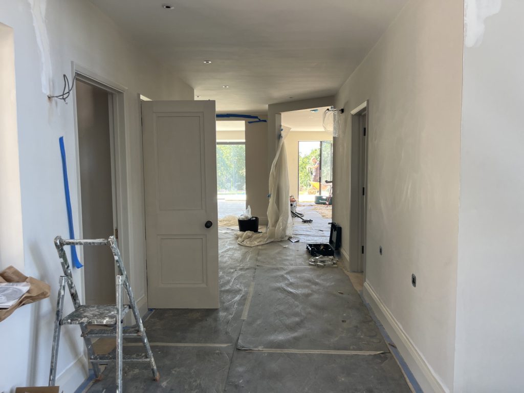 Harvest Hill interior finishes in progress