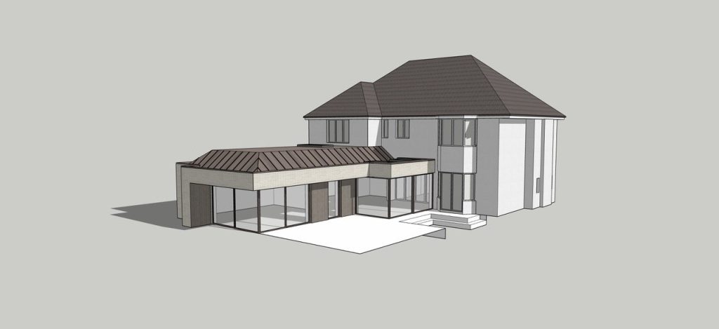 Concept art for Talbot Woods: a modern, contemporary family living space